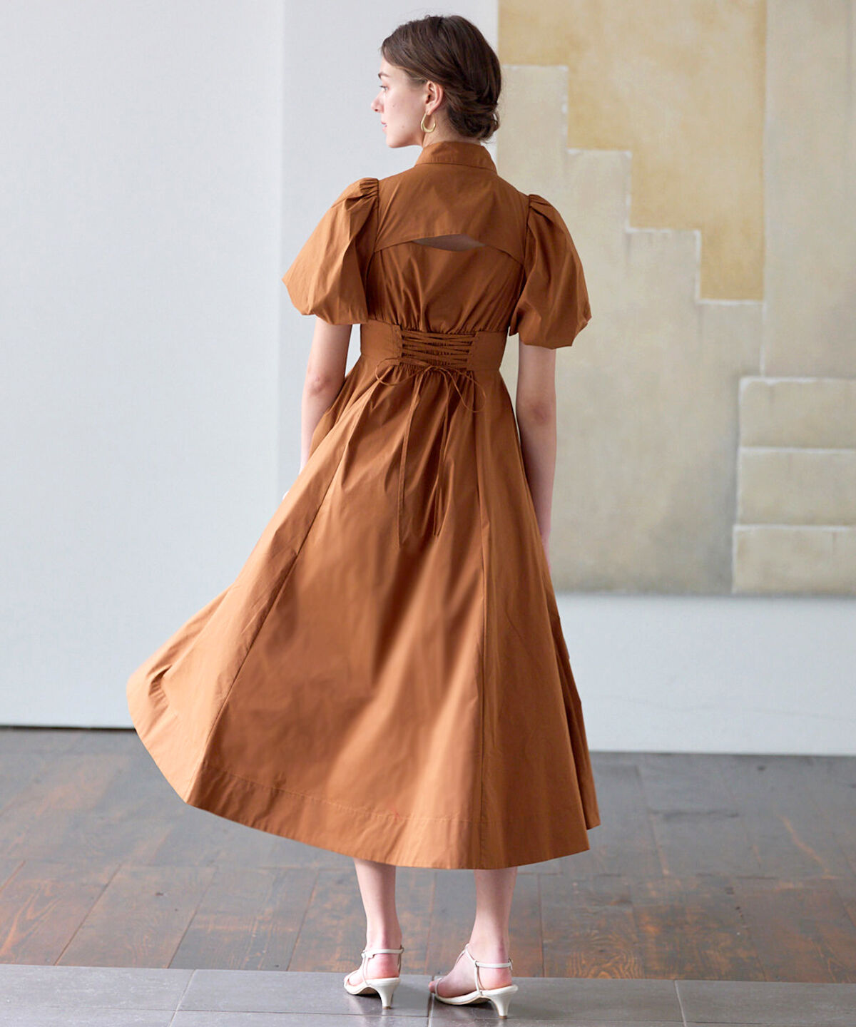 アンドクチュール「コルセットシャツワンピース」|ワンピース|