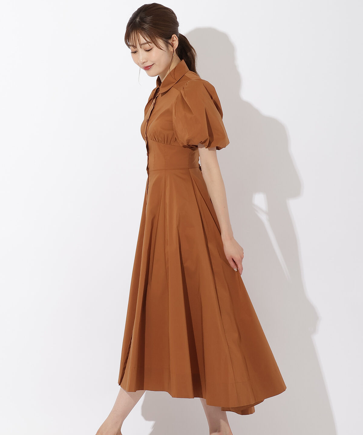 アンドクチュール「コルセットシャツワンピース」|ワンピース|