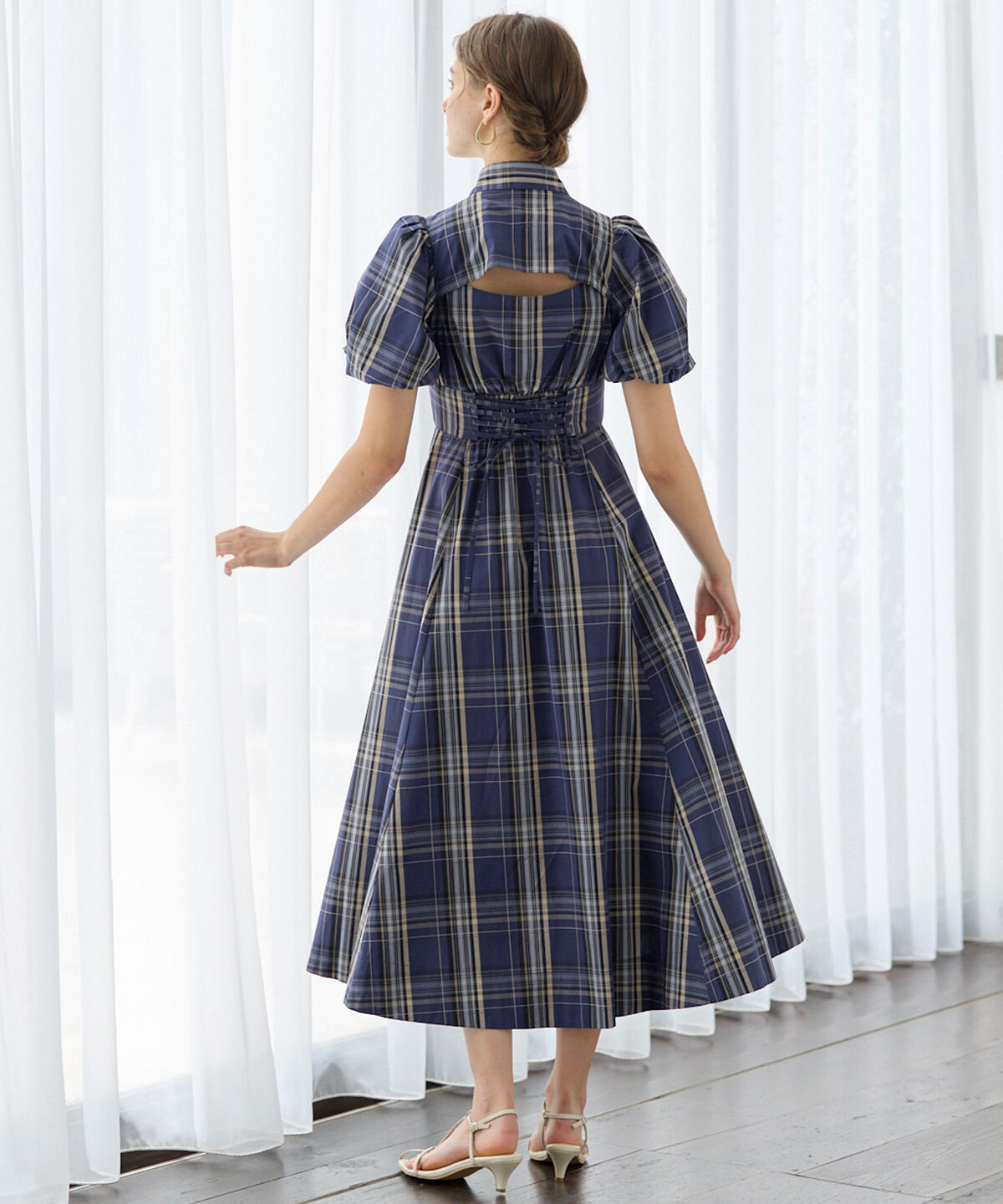 アンドクチュール「コルセットシャツワンピース」|ワンピース|