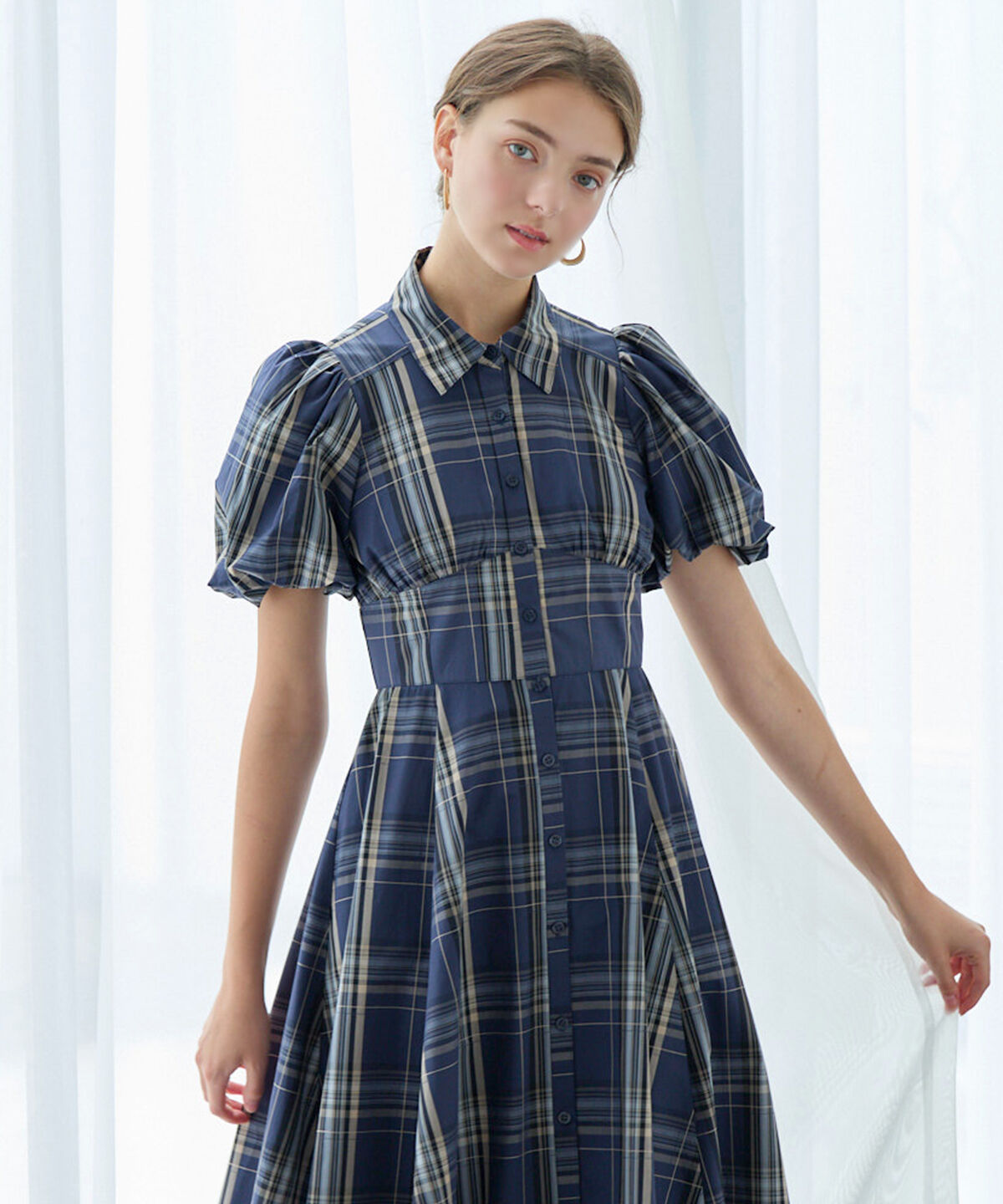 アンドクチュール「コルセットシャツワンピース」|ワンピース|