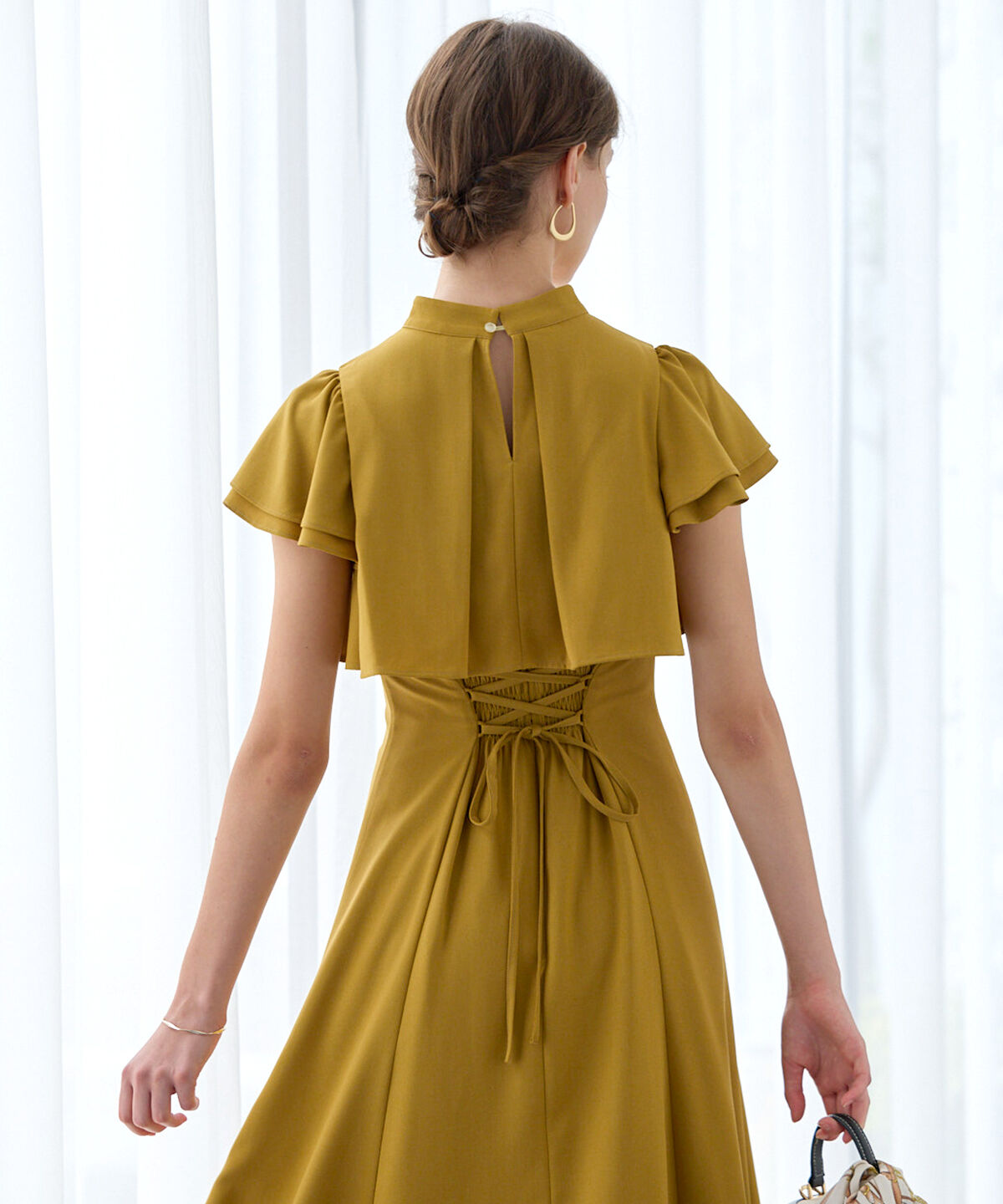 アンドクチュール「フリルケープ風ワンピース」|ワンピース|