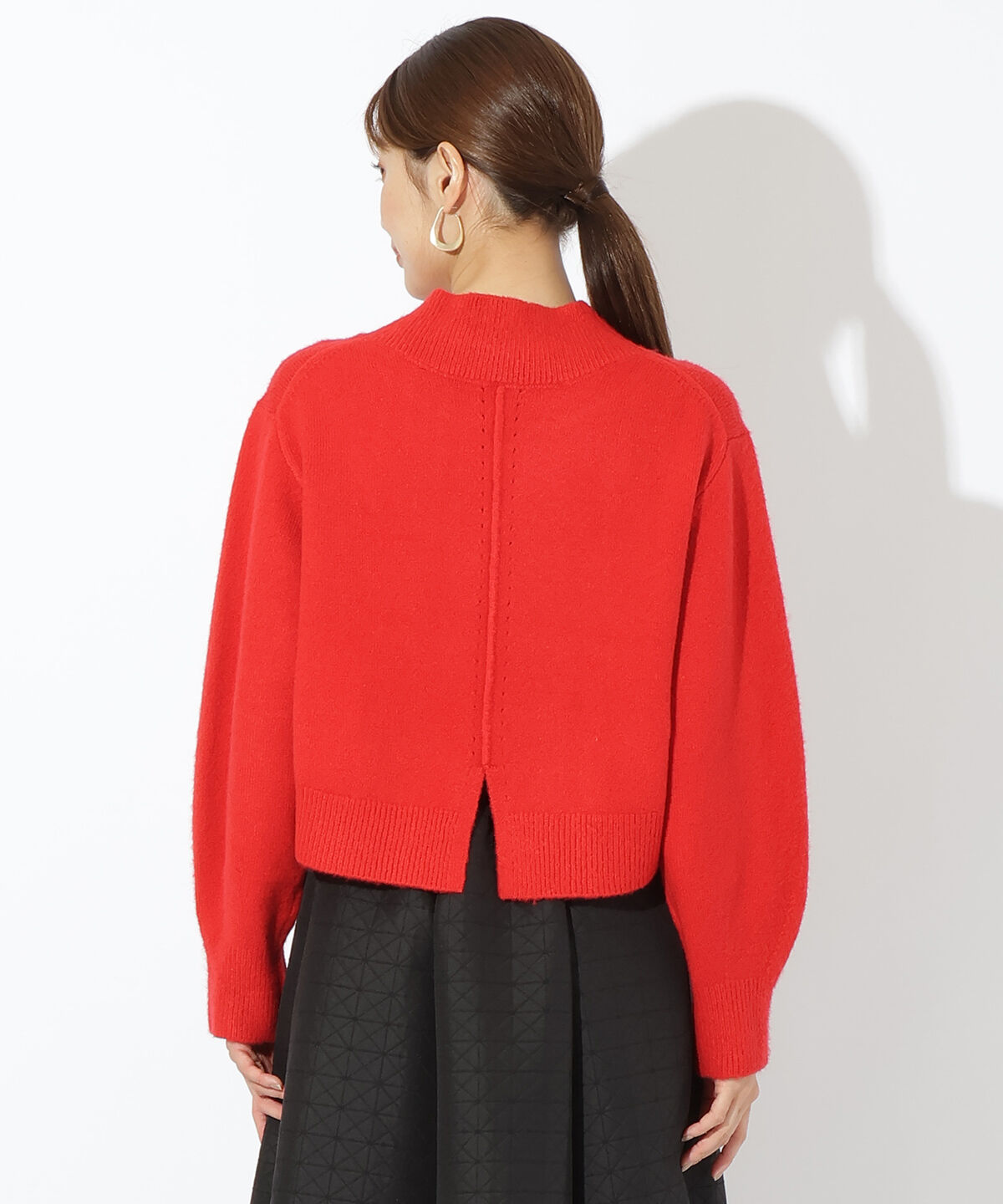 アンドクチュール「ウールMIXハイネックニットプルオーバー」|ニット・セーター|