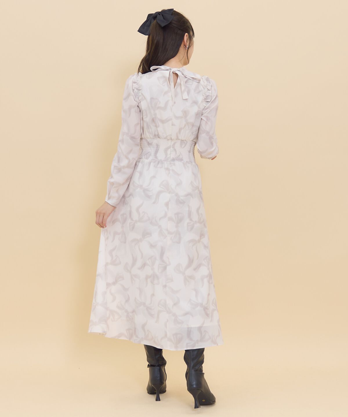 REDYAZEL「リボンプリントワンピース」|ワンピース|