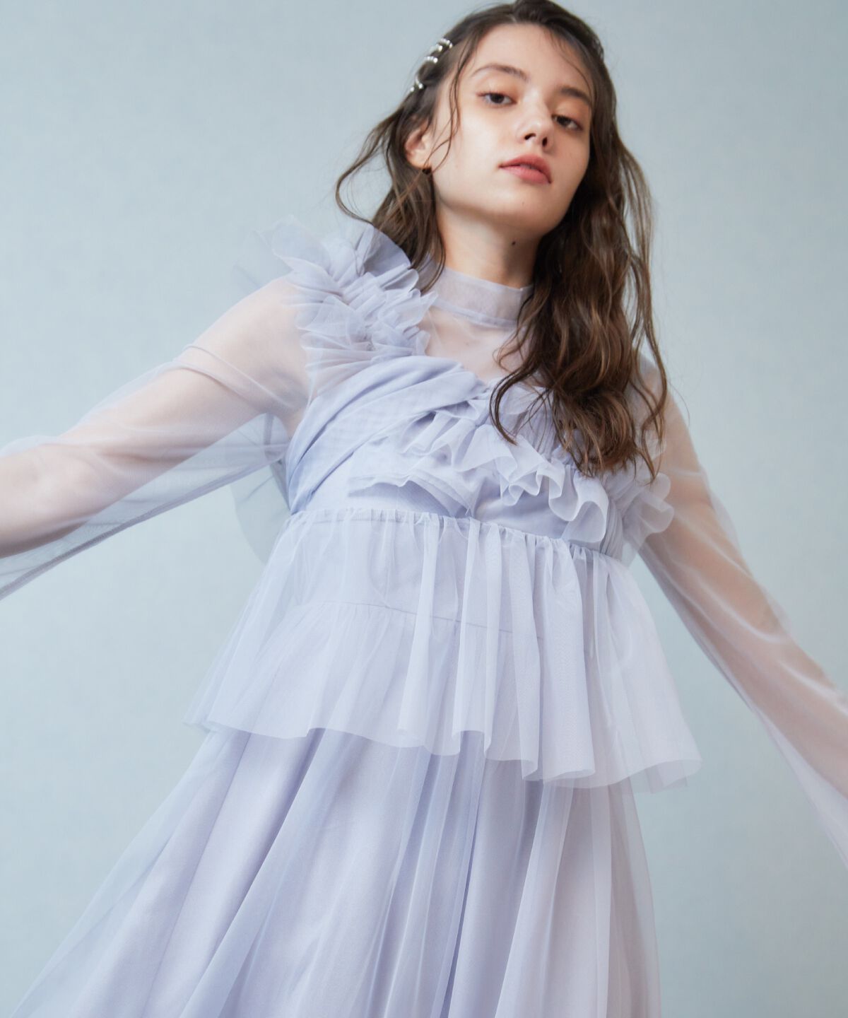 REDYAZEL「チュールレイヤードワンピース」|ワンピース|