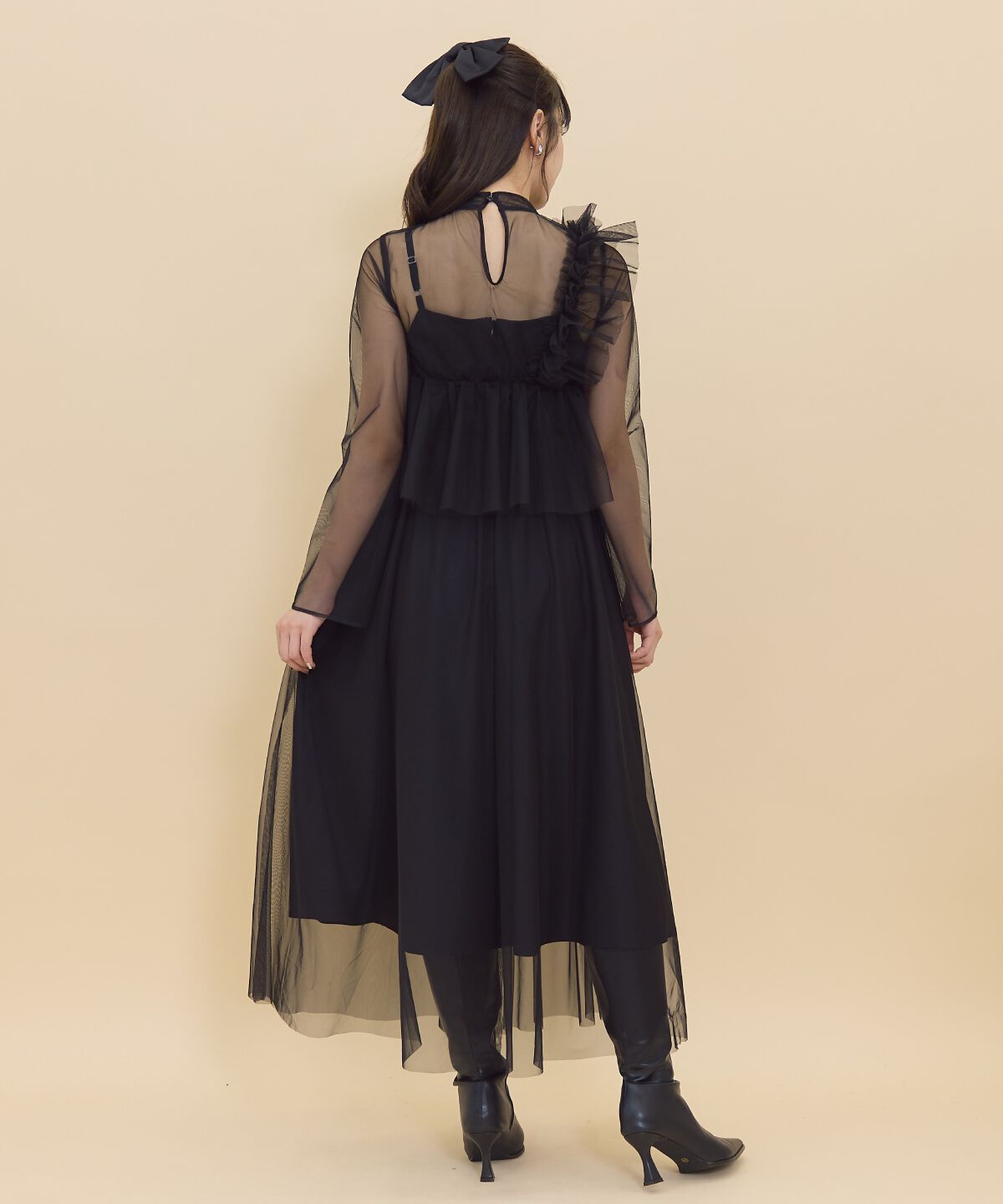 REDYAZEL「チュールレイヤードワンピース」|ワンピース|