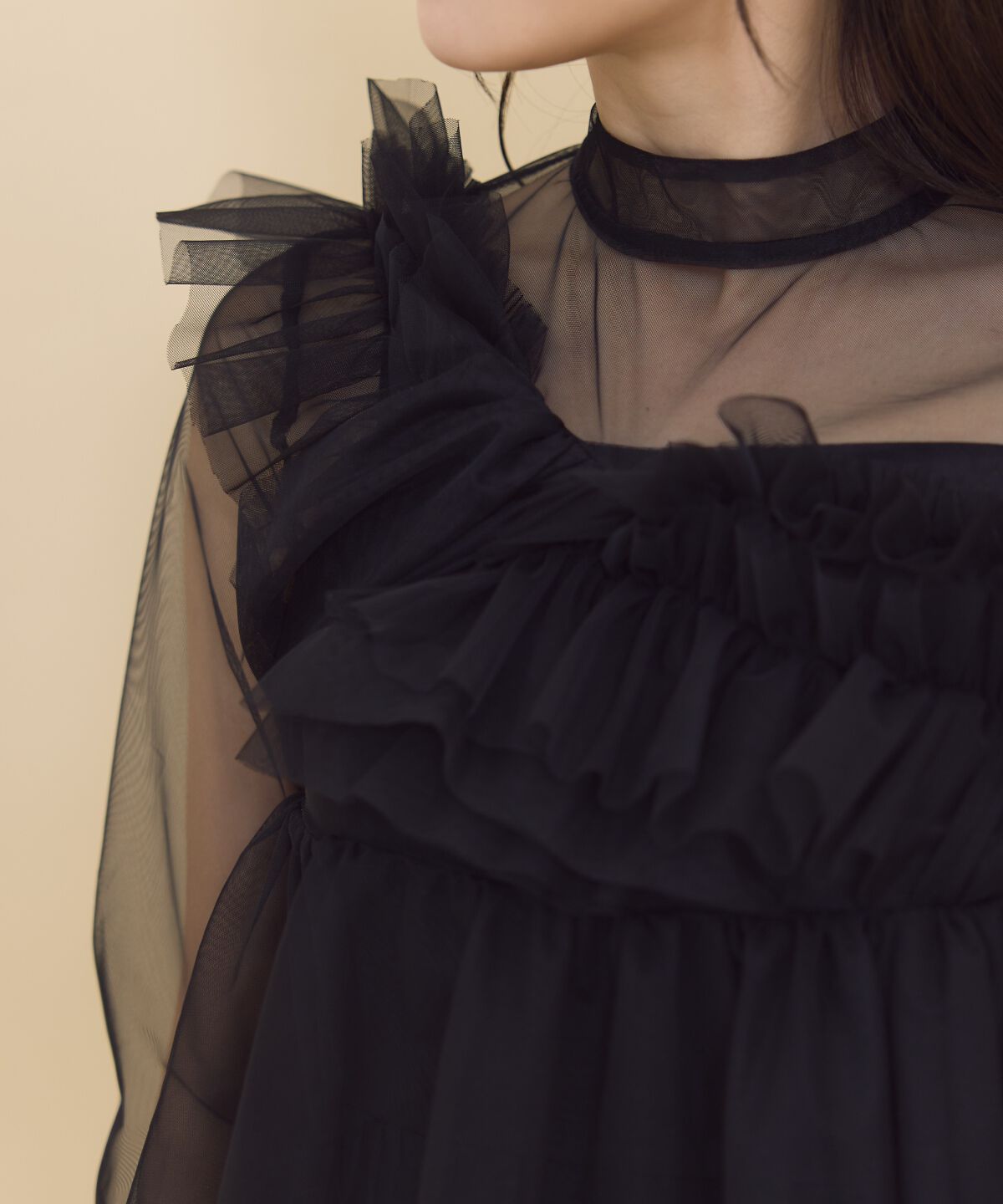 REDYAZEL「チュールレイヤードワンピース」|ワンピース|