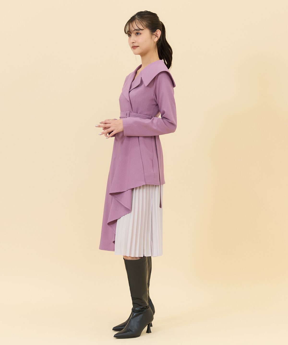 REDYAZEL「アシメデザインセーラープリーツワンピース」|ワンピース|