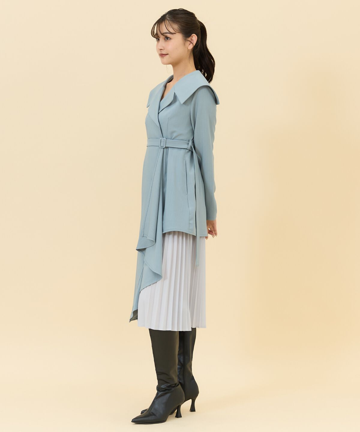 REDYAZEL「アシメデザインセーラープリーツワンピース」|ワンピース|