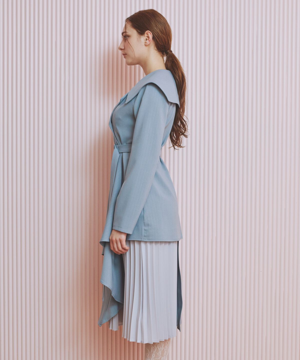 REDYAZEL「アシメデザインセーラープリーツワンピース」|ワンピース|