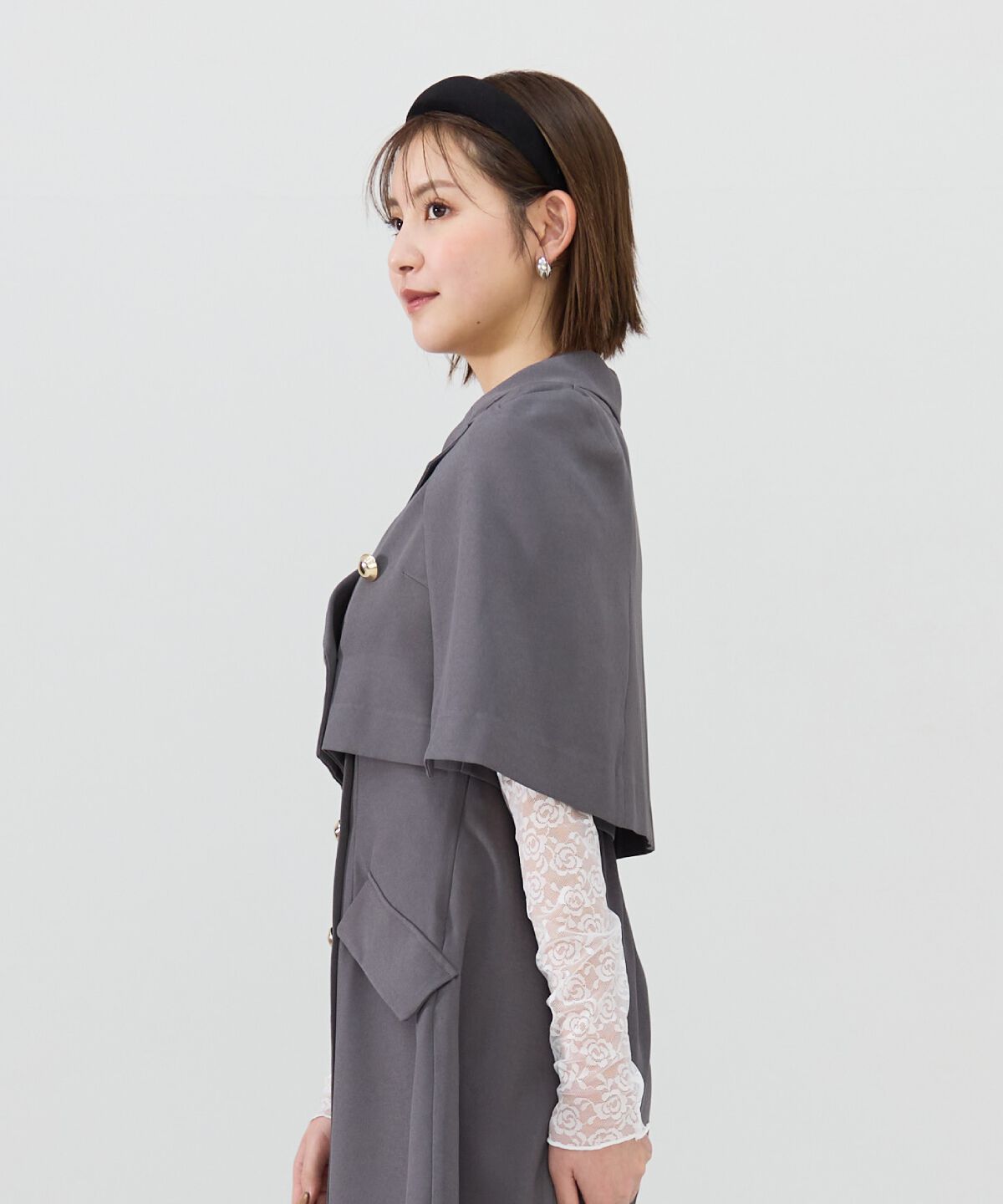 REDYAZEL「ケープデザインショートジャケット」|その他|