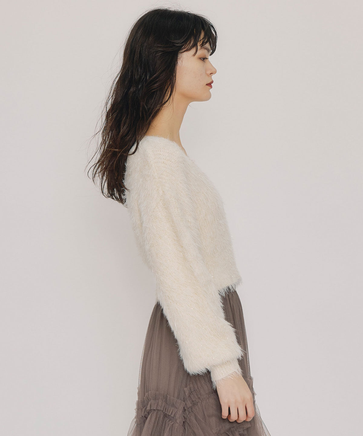 REDYAZEL「ラメシャギーニットプルオーバー」|ニット・セーター|