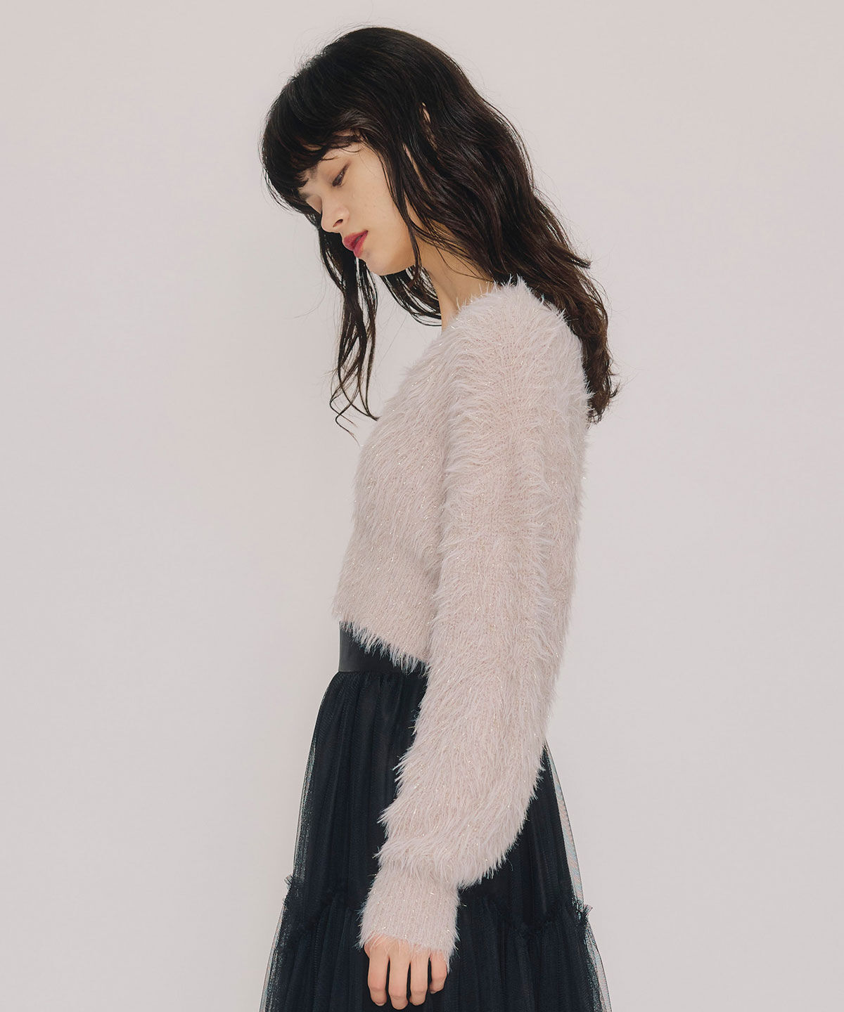 REDYAZEL「ラメシャギーニットプルオーバー」|ニット・セーター|