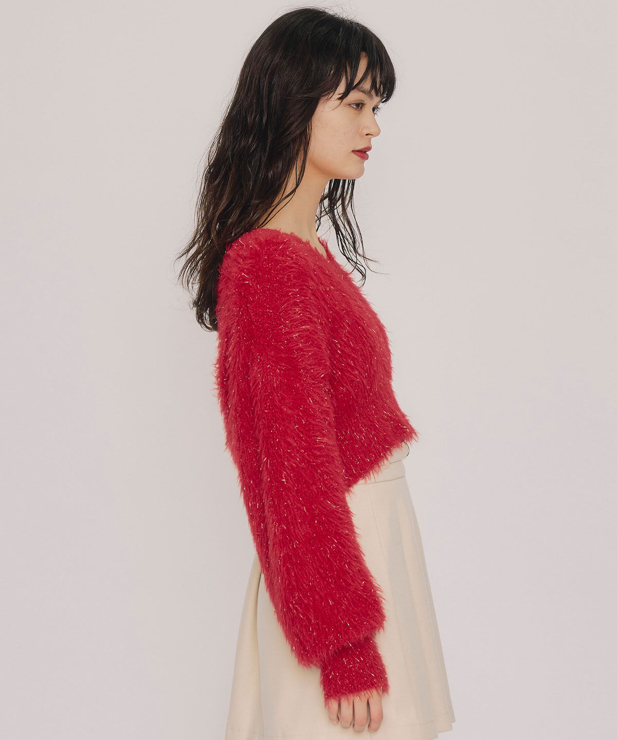 REDYAZEL「ラメシャギーニットプルオーバー」|ニット・セーター|