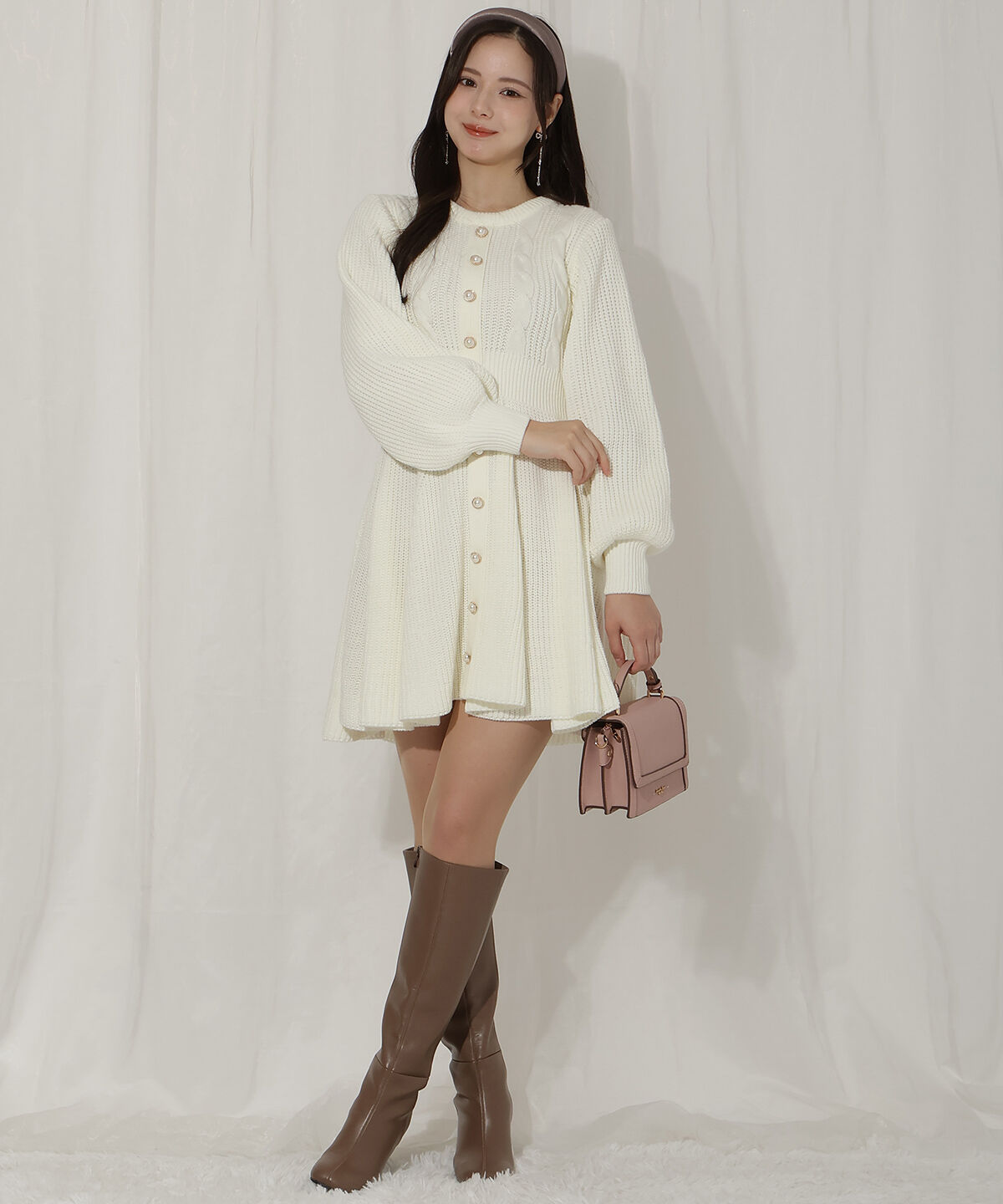 WILLSELECTION「ケーブルニットワンピース」|ワンピース|