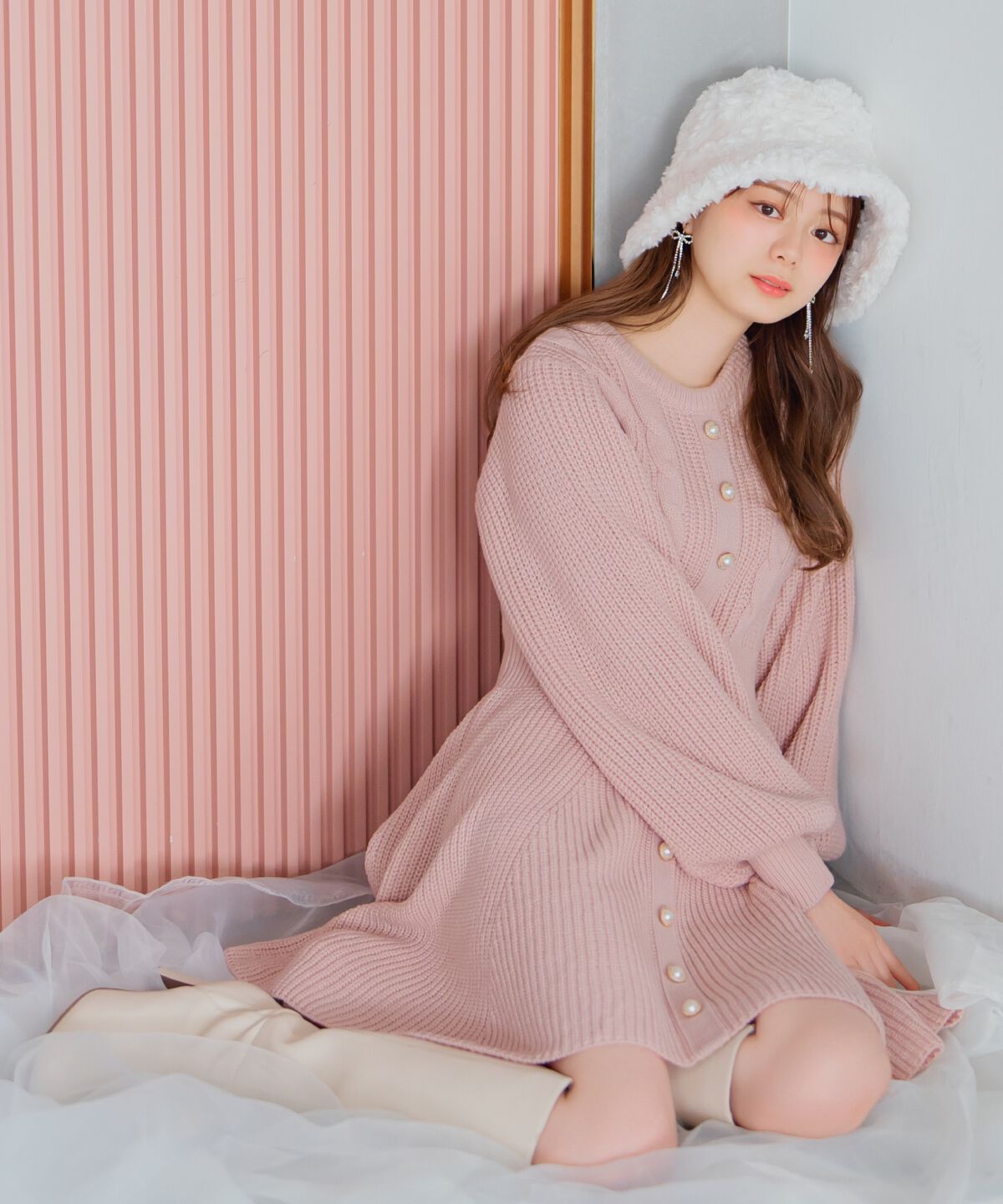 WILLSELECTION「ケーブルニットワンピース」|ワンピース|