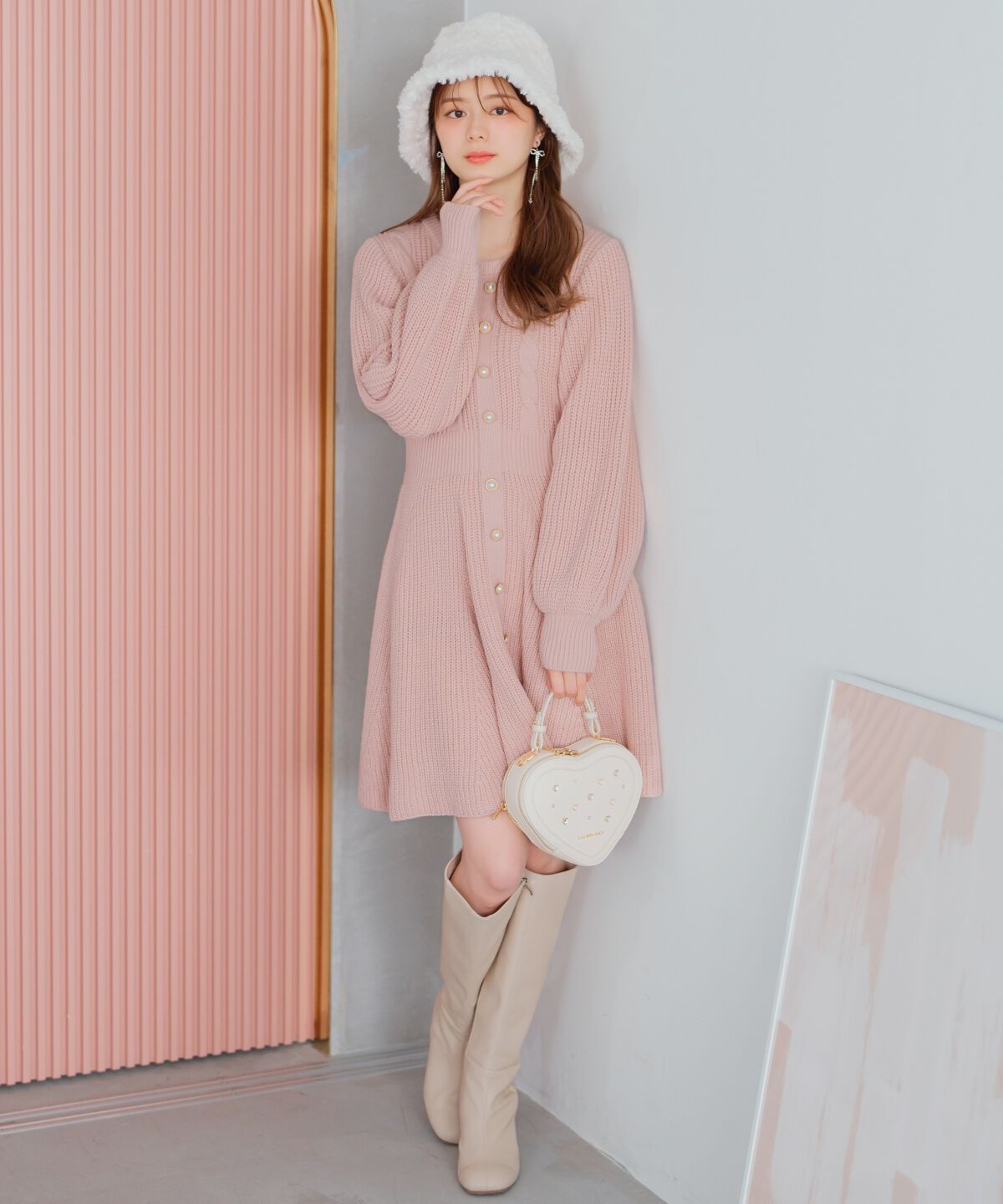 WILLSELECTION「ケーブルニットワンピース」|ワンピース|