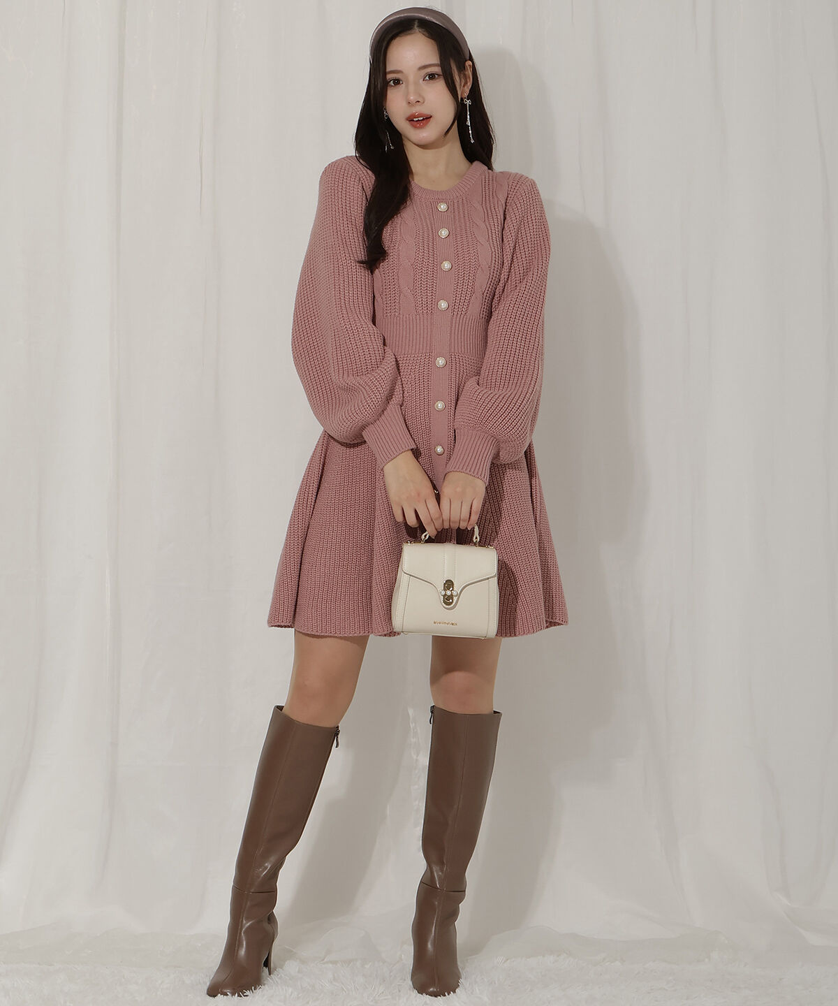 WILLSELECTION「ケーブルニットワンピース」|ワンピース|