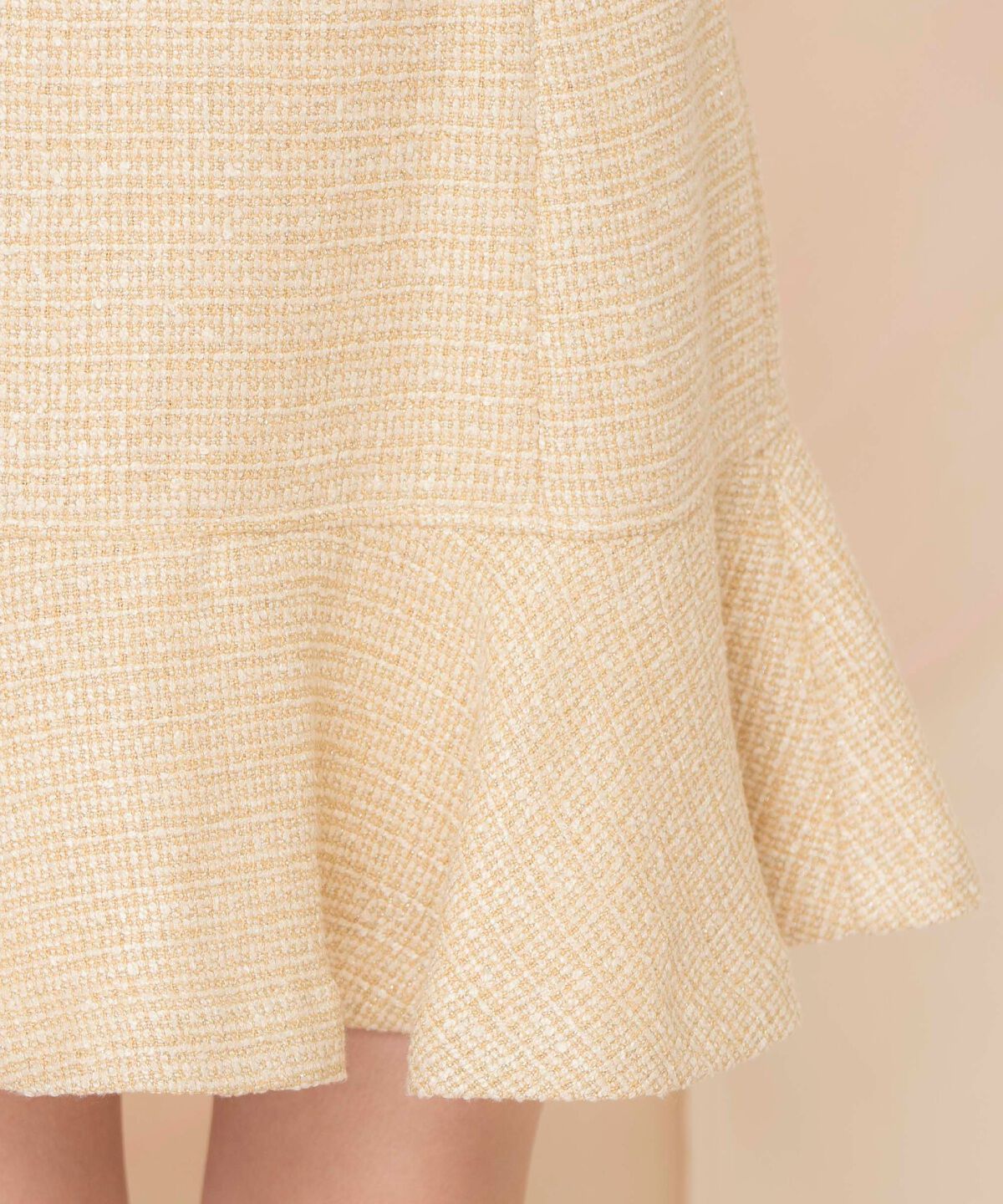 WILLSELECTION「ラメツイードフレアミニスカート」|フレア|