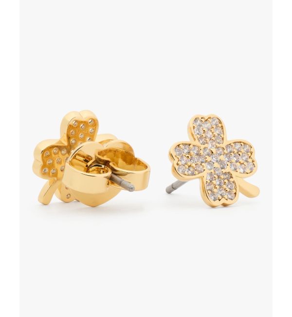 kate spade new york「ラッキー チャーム パヴェ クローバー ピアス」|ピアス|