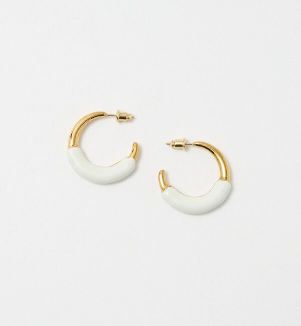 UNITED ARROWS「EPO フープ ピアス」|ピアス|OFF WHITE