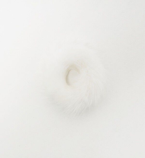 UNITED ARROWS「ミンク ヘアタイ」|ヘアゴム・シュシュ|WHITE