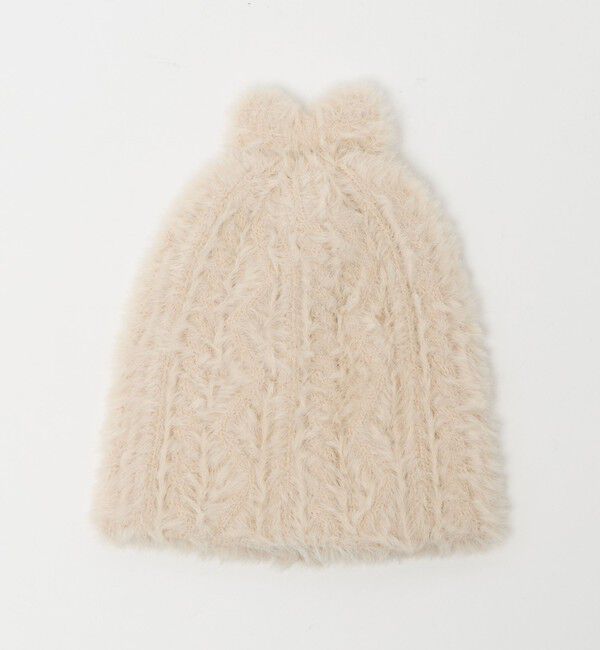 UNITED ARROWS green label relaxing「リボン ビーニー / 帽子」|ニット帽|OFF WHITE