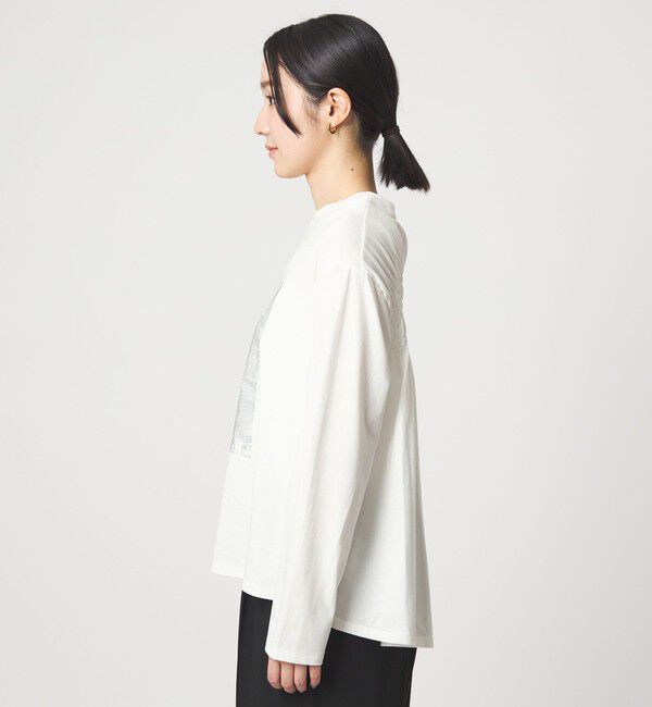 UNITED ARROWS green label relaxing「【WEB限定】＜at ease＞メタリックプリント ロングスリーブ カットソー」|Tシャツ・カットソー|