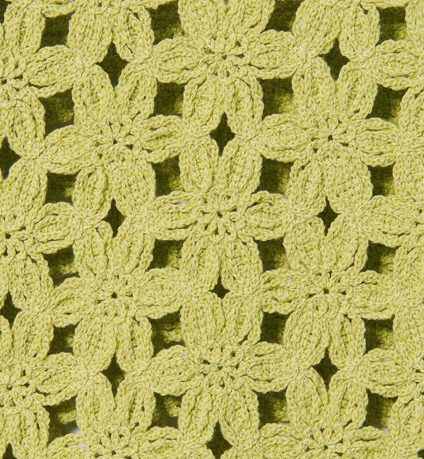 EMMEL REFINES「＜EMMEL REFINES＞EM HW フラワーシシュウ ショートスリーブ ニット」|ニット・セーター|