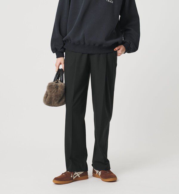 BEAUTY&YOUTH UNITED ARROWS「タックテーパードパンツ ウォッシャブル」|スラックス|