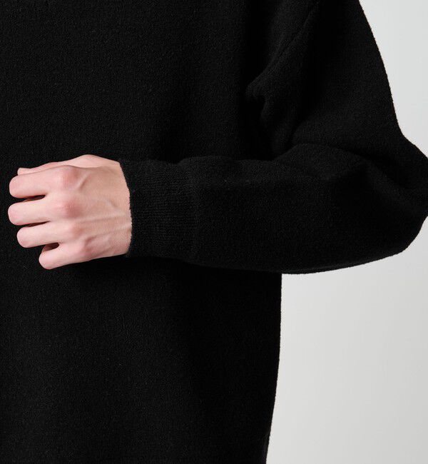 MONKEY TIME「プレーティング クロップド Vネック ニット」|ニット・セーター|