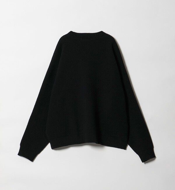 MONKEY TIME「プレーティング クロップド Vネック ニット」|ニット・セーター|