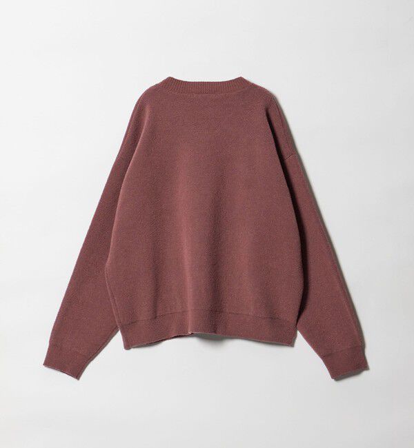 MONKEY TIME「プレーティング クロップド Vネック ニット」|ニット・セーター|