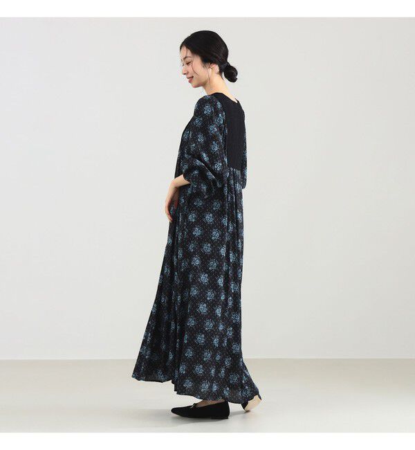 Demi-Luxe BEAMS 「ne Quittez pas / ポピープリント ヨーク ワンピース」|ワンピース|