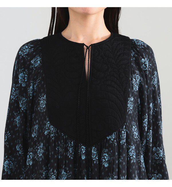 Demi-Luxe BEAMS 「ne Quittez pas / ポピープリント ヨーク ワンピース」|ワンピース|