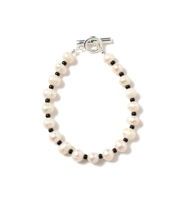 BEAMSBOY「ROSETTA PRAYER / PEARL BEADS BRACELET」|その他|BLACK