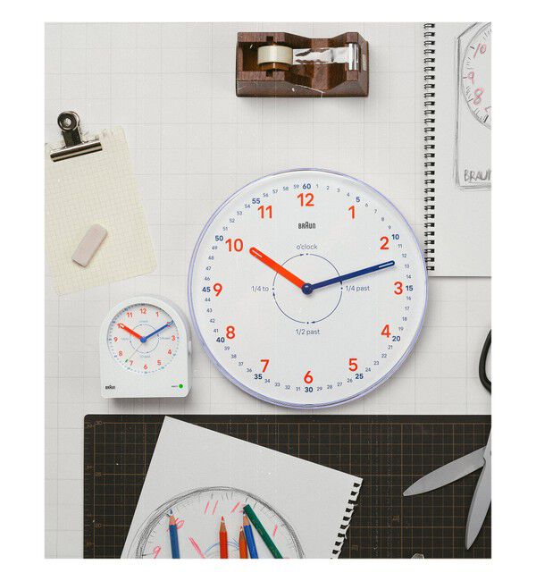 BEAMS「BRAUN / Time Teacher BC22 TW」|クロック・置時計|