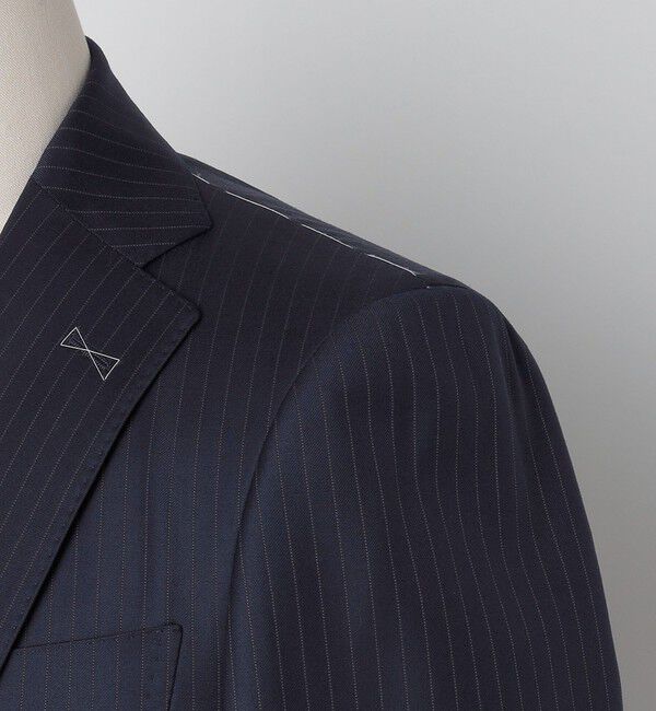 SHIPS「SHIPS: LORO PIANA FABRIC オーストラリス ピンストライプ ネイビー スーツ」|スーツ|
