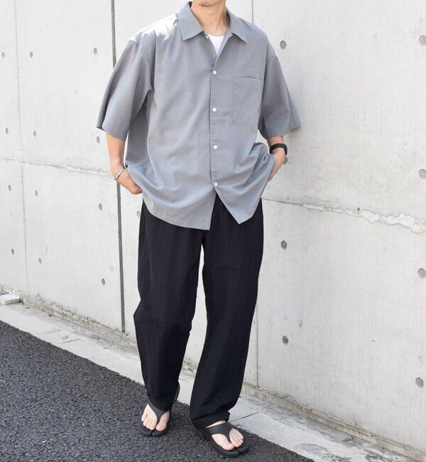 SHIPS any「SHIPS any: 〈洗濯機可能〉リネン混 リラックスフィット オープンカラー エアリー シャツ◇」|シャツ・ブラウス|