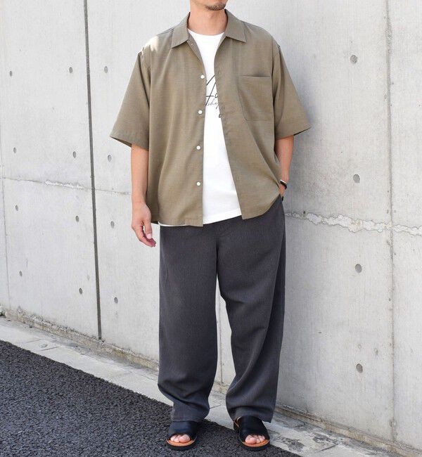 SHIPS any「SHIPS any: 〈洗濯機可能〉リネン混 リラックスフィット オープンカラー エアリー シャツ◇」|シャツ・ブラウス|