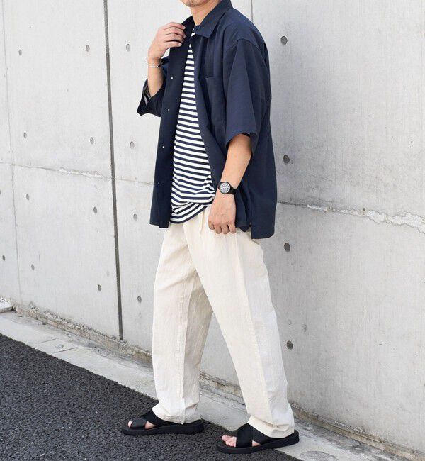 SHIPS any「SHIPS any: 〈洗濯機可能〉リネン混 リラックスフィット オープンカラー エアリー シャツ◇」|シャツ・ブラウス|