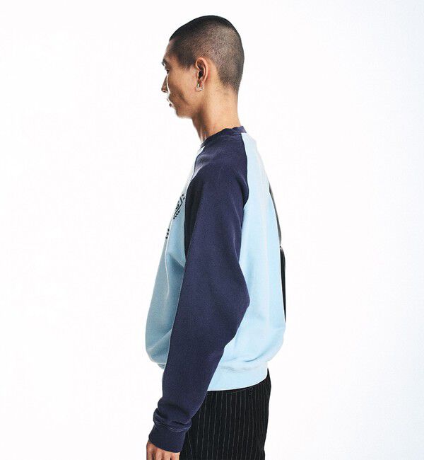 SHIPS「City Ambient Products: ラグランスリーブ プリント スウェット」|スウェット・ジャージ|