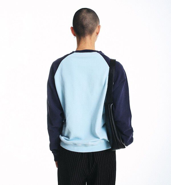 SHIPS「City Ambient Products: ラグランスリーブ プリント スウェット」|スウェット・ジャージ|