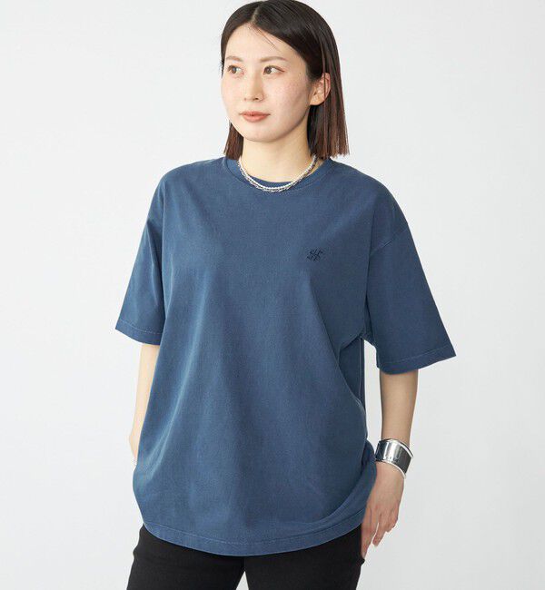 SHIPS「SHIPS: スクリーンスターズ ガーメントダイ ワンポイント Tシャツ」|Tシャツ・カットソー|コバルトブルー