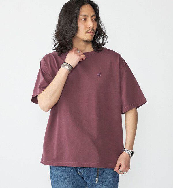 SHIPS「SHIPS: スクリーンスターズ ガーメントダイ ワンポイント Tシャツ」|Tシャツ・カットソー|パープル