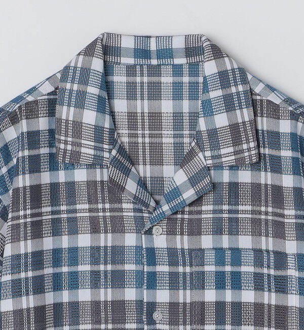 SHIPS Colors 「SHIPS Colors: 〈洗濯機可能〉 カラミ チェック オープンカラー シャツ」|シャツ・ブラウス|
