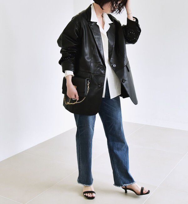 quaranciel「quaranciel:  フラワー  刺繍 テーラード ジャケット」|テーラードジャケット|