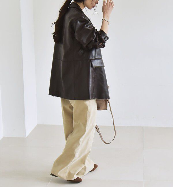 quaranciel「quaranciel:  フラワー  刺繍 テーラード ジャケット」|テーラードジャケット|