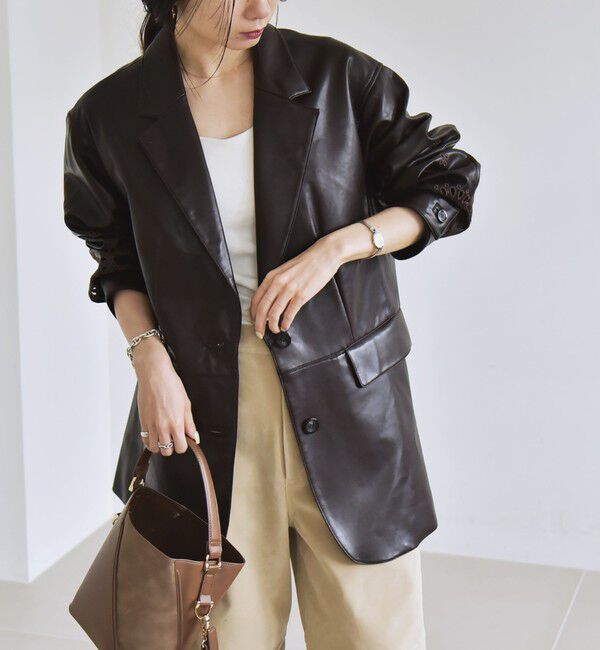 quaranciel「quaranciel:  フラワー  刺繍 テーラード ジャケット」|テーラードジャケット|