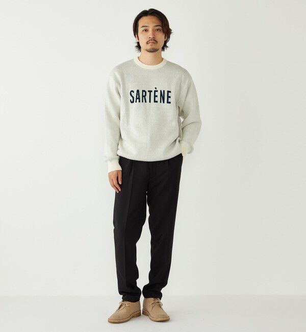 SHIPS Colors 「SHIPS Colors:〈手洗い可能〉モール ジャカード ロゴ ニット」|ニット・セーター|