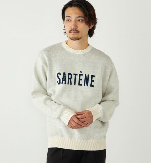 SHIPS Colors 「SHIPS Colors:〈手洗い可能〉モール ジャカード ロゴ ニット」|ニット・セーター|